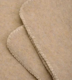 Børn Huttelihut Tæpper|Børneværelset|Tæppe - Uldfleece - 85x85 cm - Camel Melange