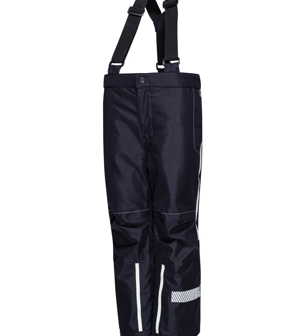 Børn ILDHU Skibukser|Skibukser>Skibukser - Norly - Navy m. Selvlysende Reflekser