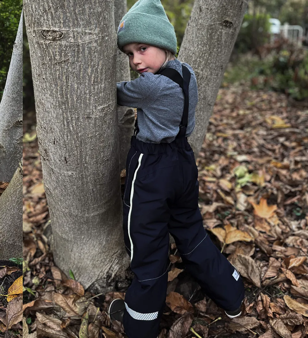Børn ILDHU Skibukser|Skibukser>Skibukser - Norly - Navy m. Selvlysende Reflekser