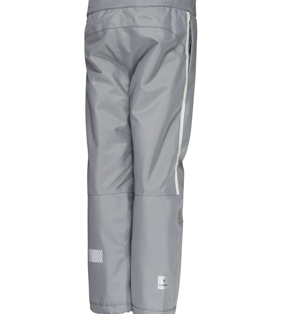 Børn ILDHU Skibukser|Skibukser|Skibukser - Norly - Light Grey m. Selvlysende Reflekser