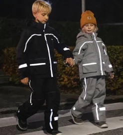 Børn ILDHU Skibukser|Skibukser|Skibukser - Norly - Light Grey m. Selvlysende Reflekser