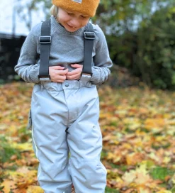 Børn ILDHU Skibukser|Skibukser|Skibukser - Norly - Light Grey m. Selvlysende Reflekser