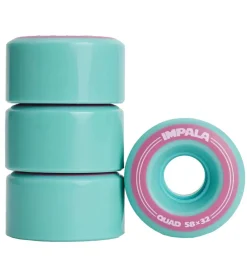Impala Rulleskøjter|Rulleskøjter>Hjul - 4-pak - 58 mm - Aqua