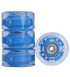 Impala Rulleskøjter|Rulleskøjter|Hjul - 4-pak - 62 mm - Blå m. Lys