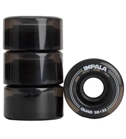 Impala Rulleskøjter|Rulleskøjter|Hjul - 4-pak - 58 mm - Sort