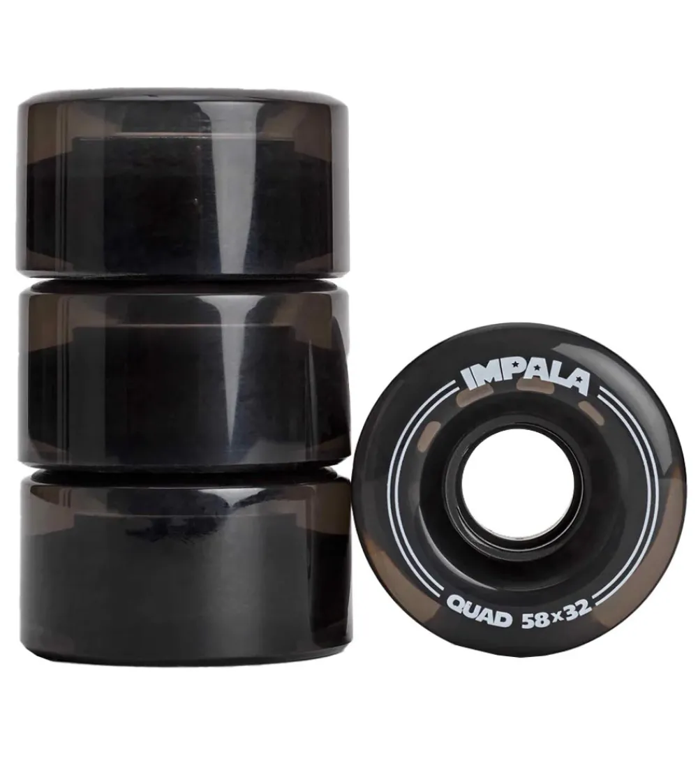Impala Rulleskøjter|Rulleskøjter|Hjul - 4-pak - 58 mm - Sort