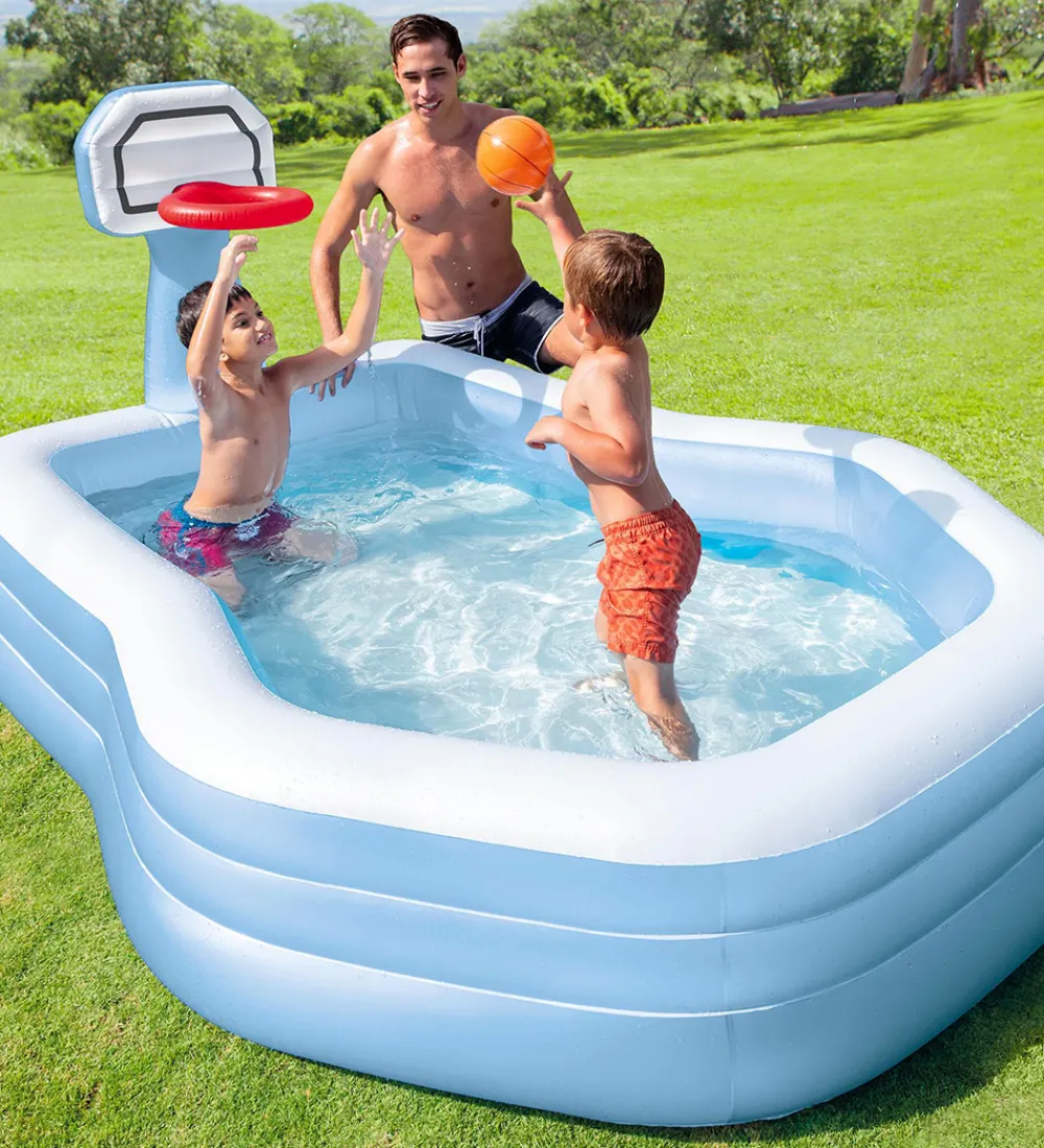 Intex Vandleg|Badebassin>Badebassin - Swim Center Shootin'Hoops Family Pool - 790 L