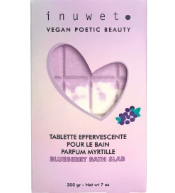 Inuwet Pleje- Og Toiletartikler|Bath Bombs|Bath Tablet Fizz - 200g - Blueberry