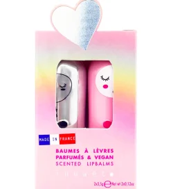 Inuwet Sminke>Læbepomader - 2-pak - Chloe - Coconut/Strawberry