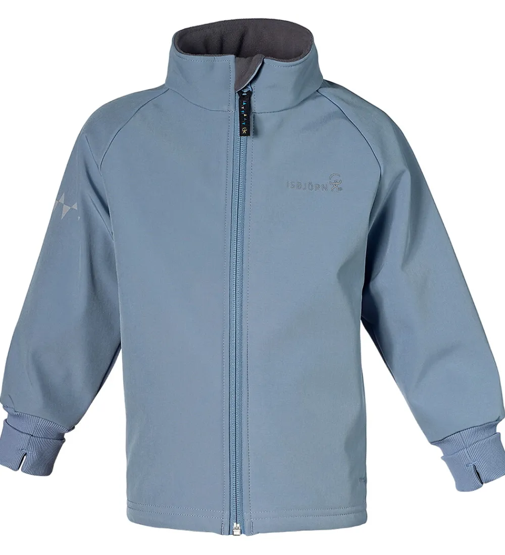 Børn ISBJÖRN OF SWEDEN Softshell>Isbjörn Of Sweden Softshelljakke - Thunder - Lagoon