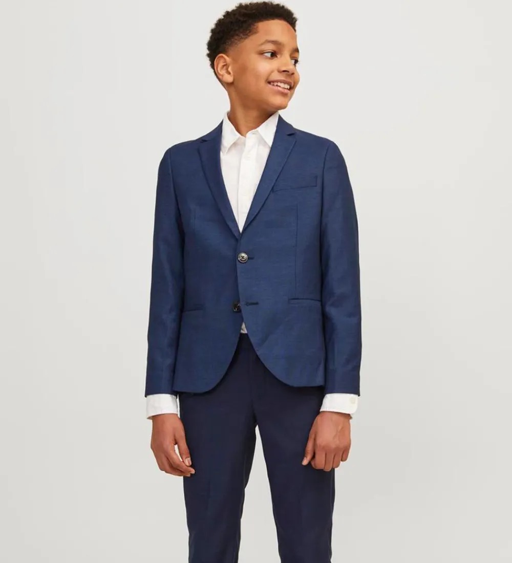 Børn Jack & Jones Jakkesæt Og Blazers|Blazer - JprSolaris - Noos - Medieval Blue