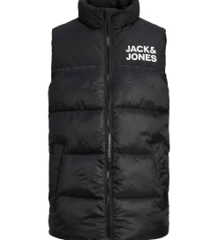 Børn Jack & Jones Veste|Dunveste Og Dyneveste|Dynevest - JjEtoby - Sort