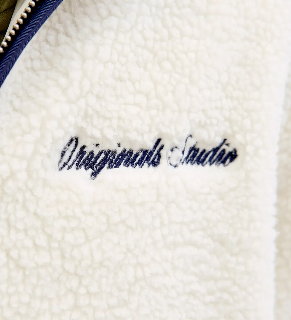 Børn Jack & Jones Fleece|Fleecejakke - Teddy - JorNorrebro - Cloud Dancer/Oc