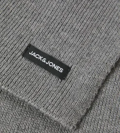 Børn Jack & Jones Tørklæder|Halstørklæde - Strik - JacDna - Grey Melange