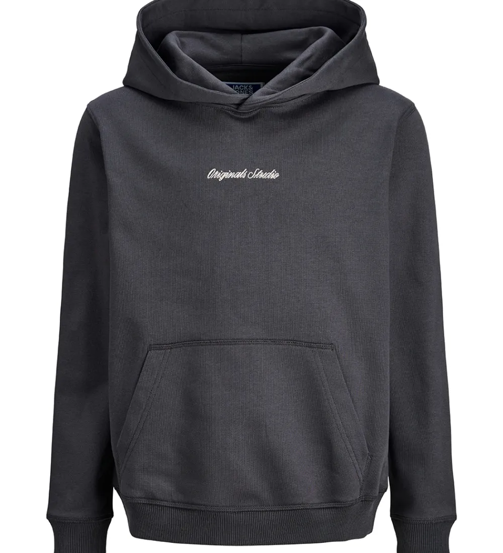Børn Jack & Jones Hættetrøjer>Hættetrøje - Sweat - JorNorrebro - Asphalt