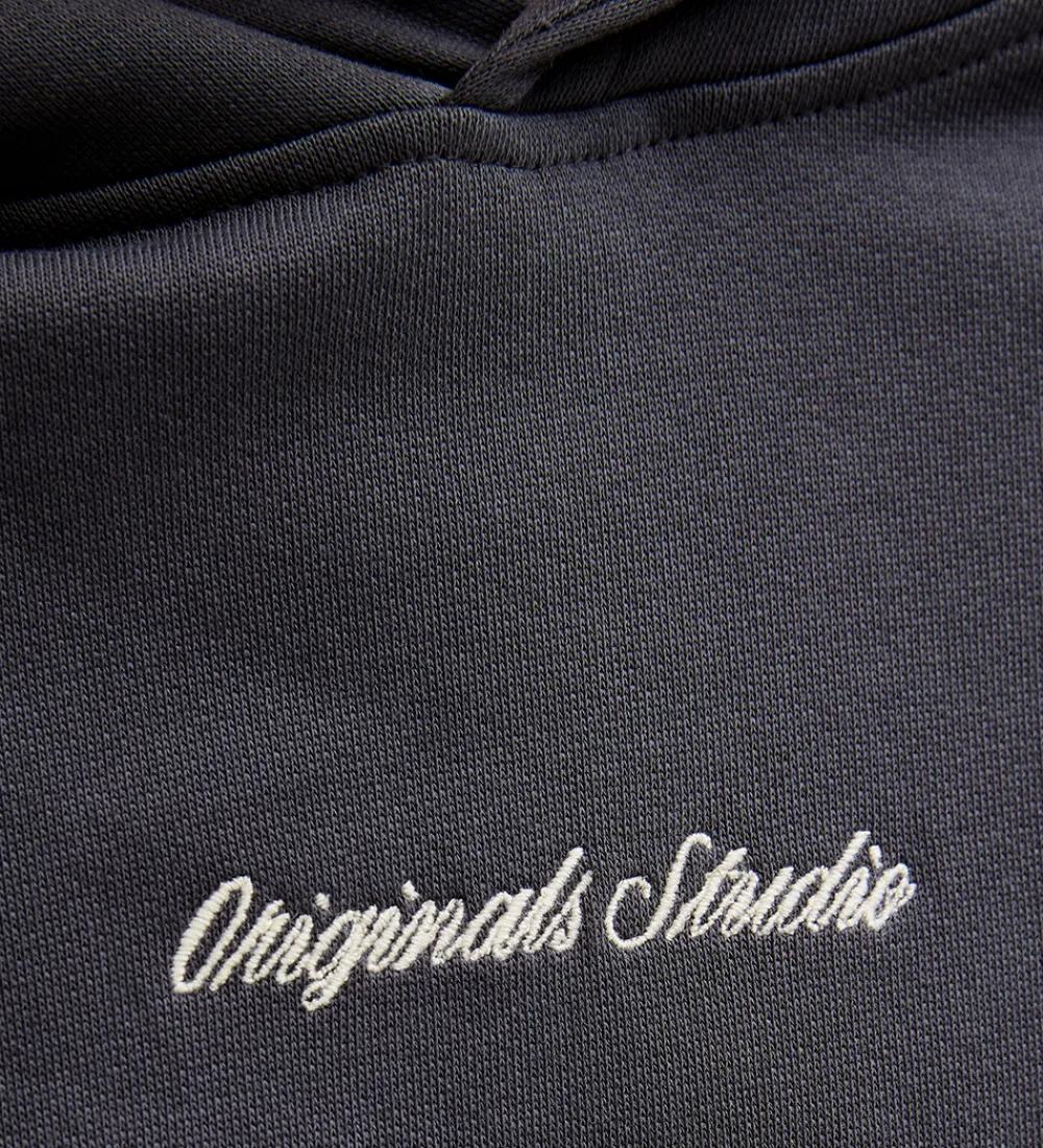 Børn Jack & Jones Hættetrøjer>Hættetrøje - Sweat - JorNorrebro - Asphalt