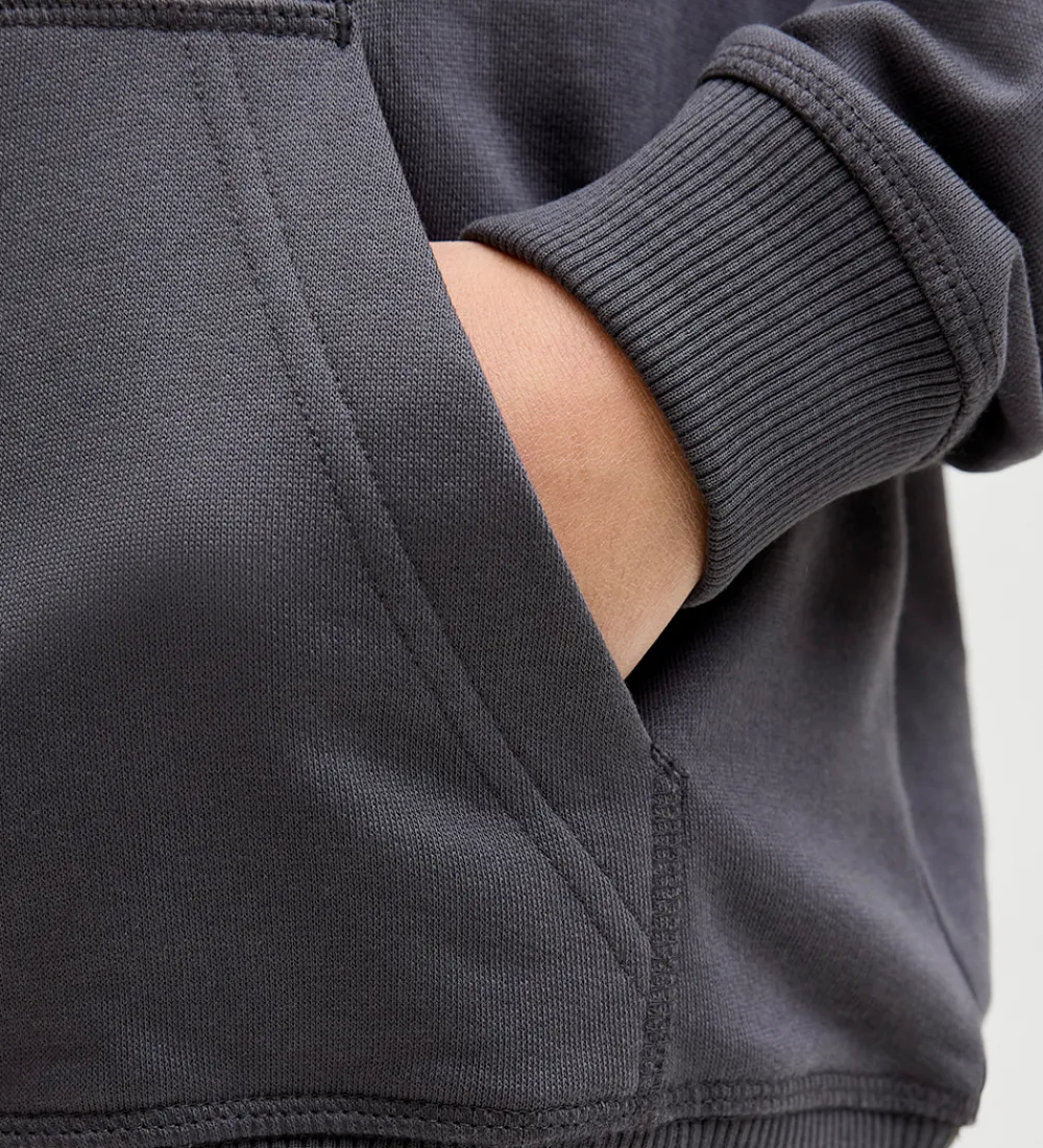 Børn Jack & Jones Hættetrøjer>Hættetrøje - Sweat - JorNorrebro - Asphalt