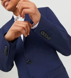 Børn Jack & Jones Konfirmationstøj|Jakkesæt Og Blazers>Jakkesæt - Noos - JprSolar - Medieval Blue
