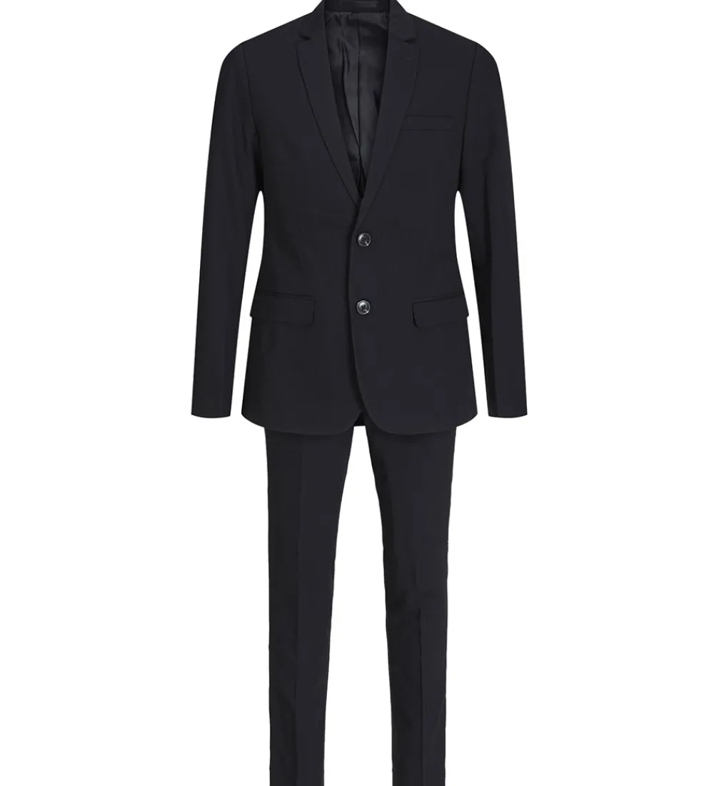 Børn Jack & Jones Konfirmationstøj|Jakkesæt Og Blazers>Jakkesæt - Noos - JprSolar - Sort