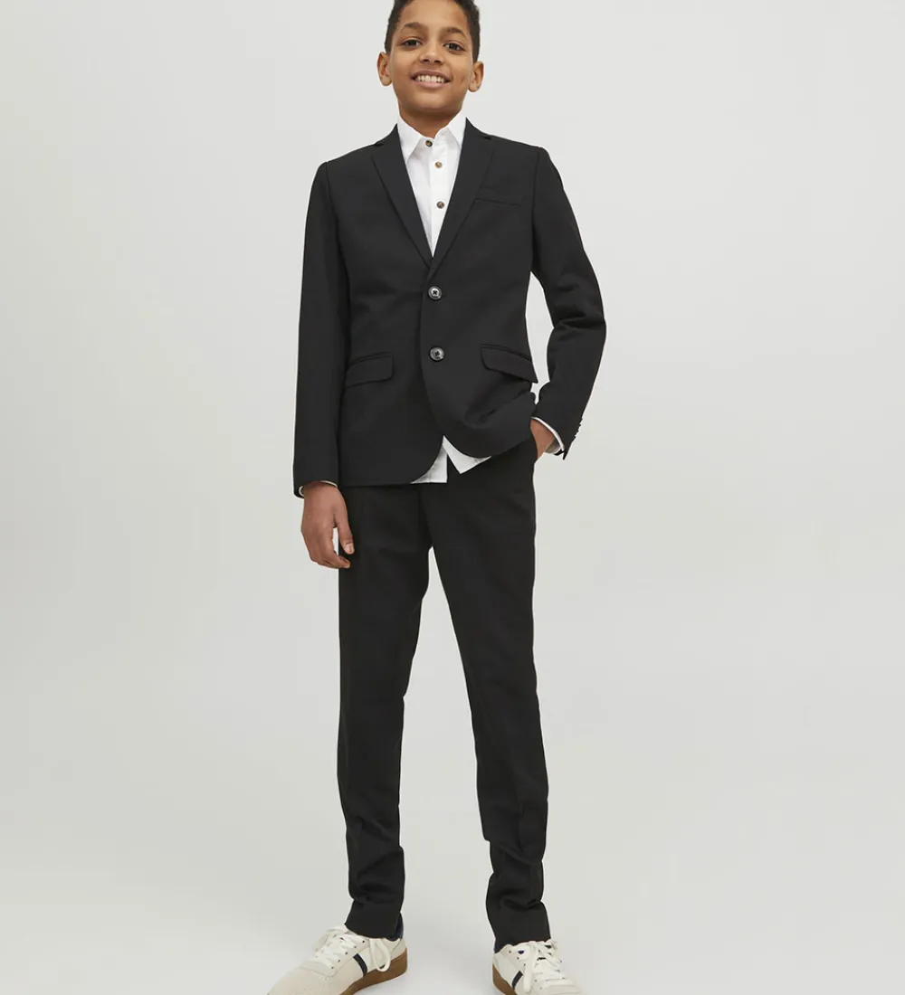 Børn Jack & Jones Konfirmationstøj|Jakkesæt Og Blazers>Jakkesæt - Noos - JprSolar - Sort