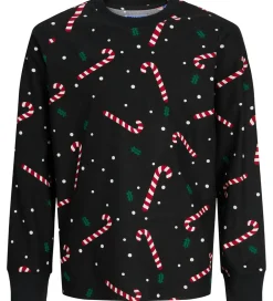 Børn Jack & Jones Nattøj>Nattøj - JacTristan - Black/Candy Cane