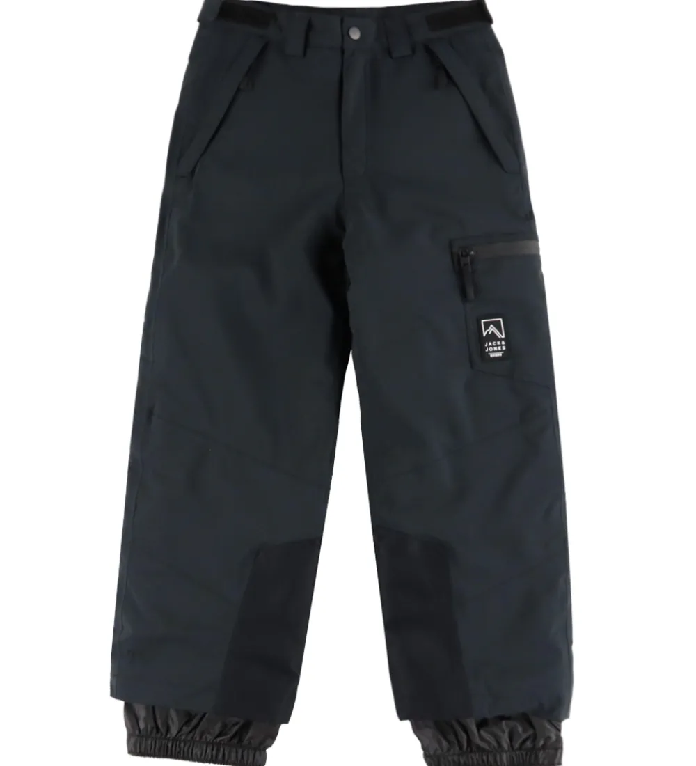 Børn Jack & Jones Skibukser|Skibukser>Skibukser - JjAlpes - Black Beauty/JJ Brandin