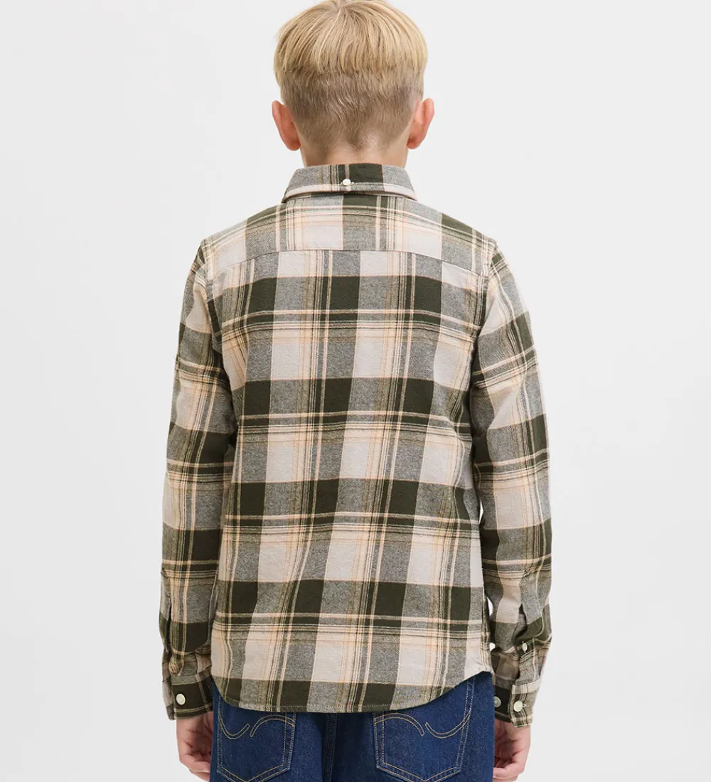 Børn Jack & Jones Skjorter|Skjorte - JprBlubrook - Peat m. Tern