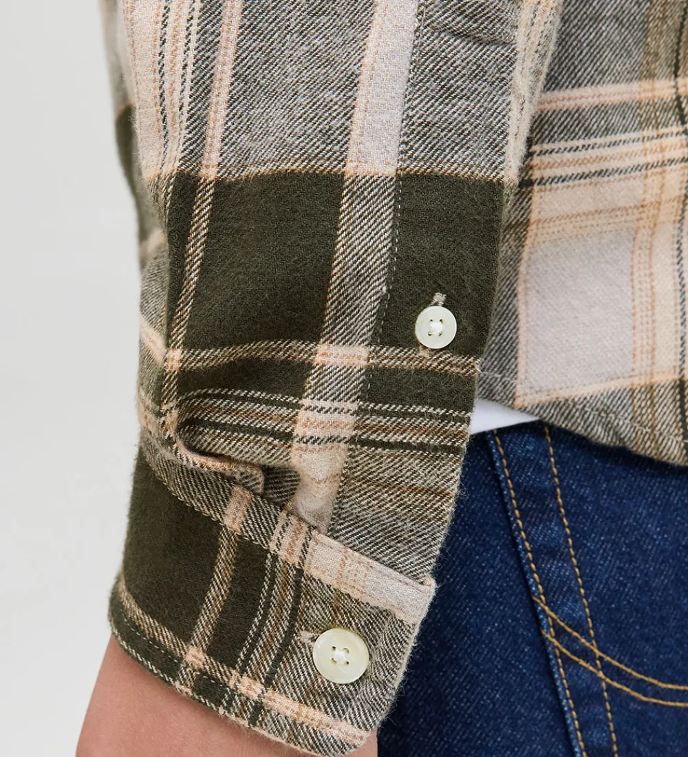 Børn Jack & Jones Skjorter|Skjorte - JprBlubrook - Peat m. Tern