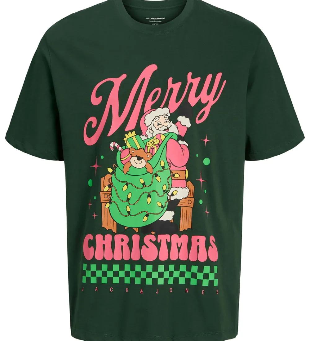 Børn T-Shirts|Juletøj>Jack & Jones T-shirt - JorHoliday Cartoon - Sycamore