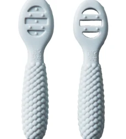 Børn Jack o Juno Børnebestik|Babyskeer|Babyskeer - Silikone - 2-pak - Bubble - Glacier Grey