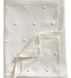 Børn Jack o Juno Tæpper|Børneværelset>Tæppe - 80x100 cm - Strik - Bubble - Pearl