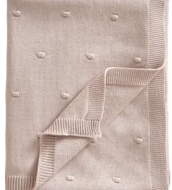 Børn Jack o Juno Tæpper|Børneværelset|Tæppe - 80x100 cm - Strik - Bubble - Dusty Pink