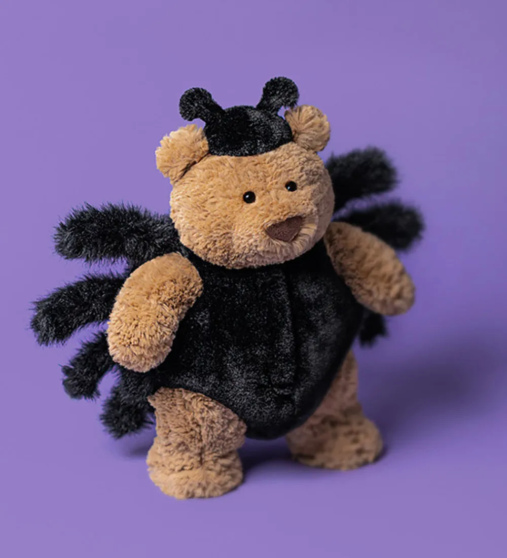 Jellycat Halloween|Bamse - Bartholomew Bear Spider - 26 cm