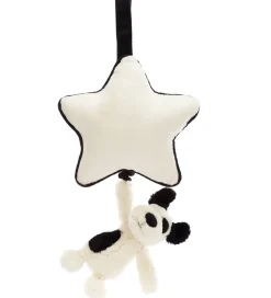 Jellycat Uroer|Musikuroer>Musikuro m. Stjerne - Bashful Black & Cream Puppy