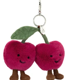 Jellycat Nøgleringe>Nøglering - 16x13 cm - Amuseables Cherries Bag charms