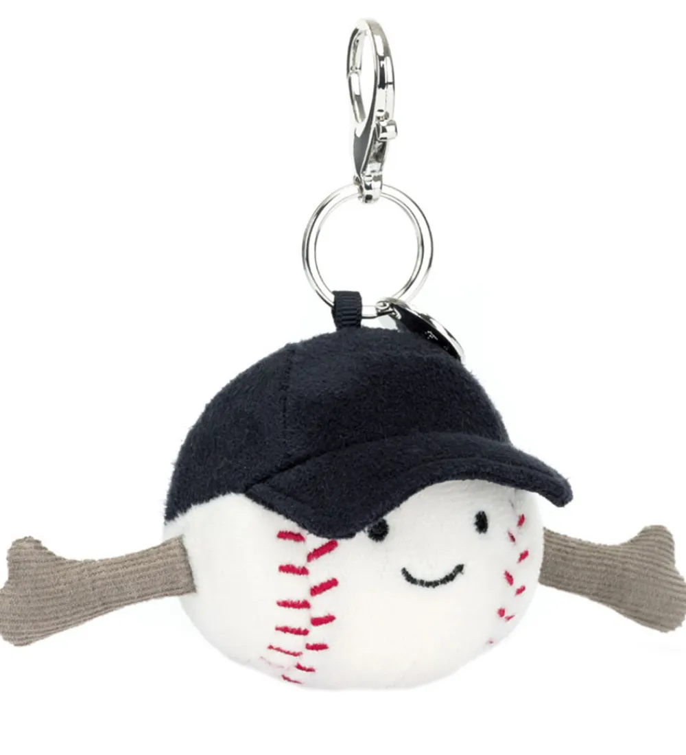 Jellycat Nøgleringe>Nøglering - 12x6 cm - Amuseables Sports Baseball