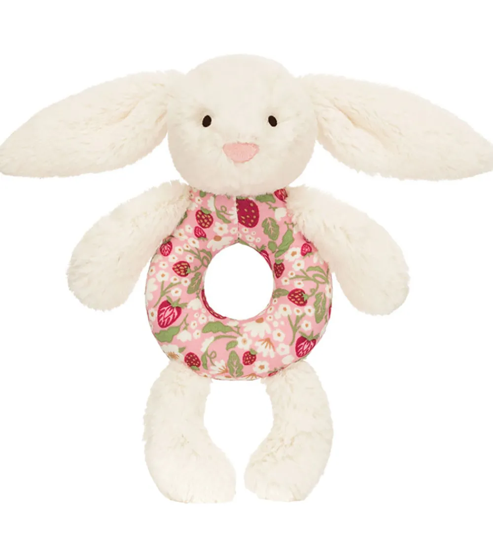 Jellycat Gribelegetøj>Ringrangle - 18x8 cm - Blossom Cream Bunny Berry