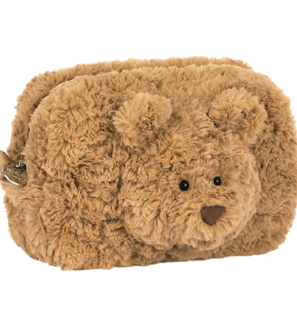 Jellycat Toilettasker|Pleje- Og Toiletartikler>Taske - 13x19 cm - Bartholomew Bear Pouch - Brun