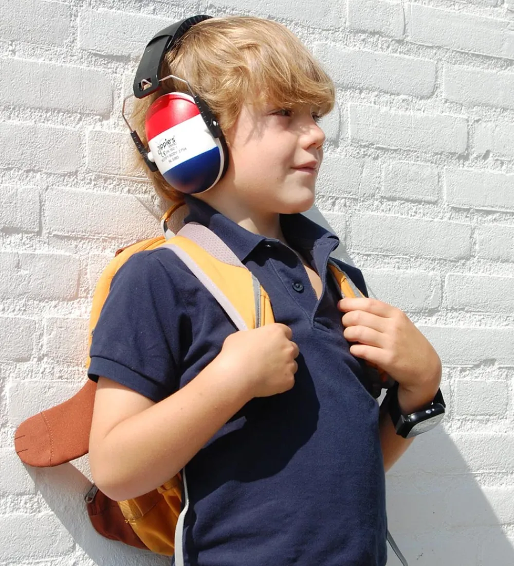 Jippies Høreværn>Høreværn - Rød/Hvid/Blå