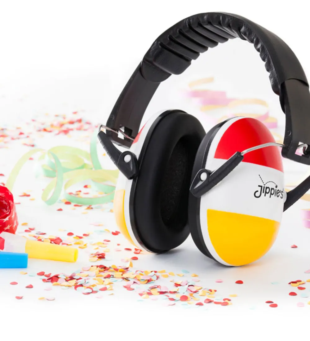 Jippies Høreværn|Høreværn - Rød/Hvid/Gul