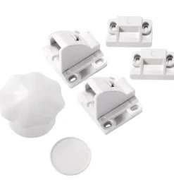 Børn Jippies Børnesikkerhed|Børnelåse>Magnetlås - Startersæt - 2 stk. - Hvid