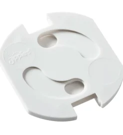 Børn Jippies Børnesikkerhed|Stikkontakt-Sikring>Stikkontakt-sikringer - Drejelig - 12 stk. - Hvid
