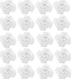 Børn Jippies Stikkontakt-Sikring|Børnesikkerhed>Stikkontakt-sikringer - Drejelig - 20 stk. - Transparent