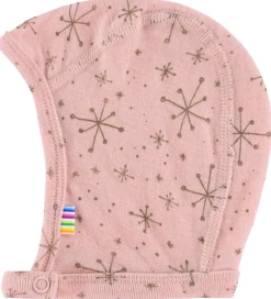 Børn Joha Babyhjelme|Babyhjelm - 1-lags - Uld - Rosa m. Stjerner
