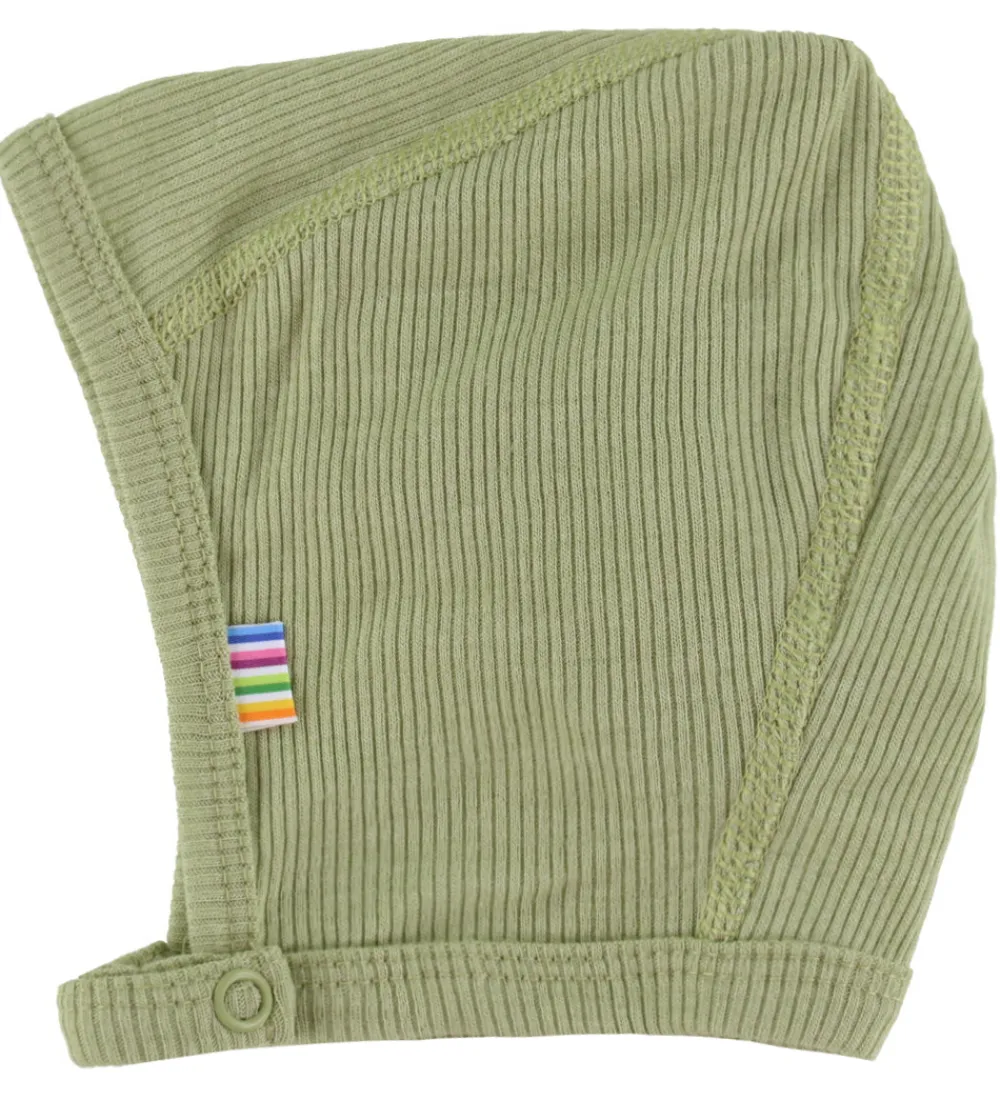 Børn Joha Babyhjelme>Babyhjelm - Rib - Uld/Silke - Grøn