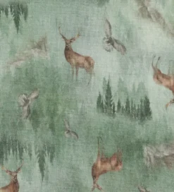 Børn Joha Babyhjelme>Babyhjelm - Uld - Grøn m. Skov