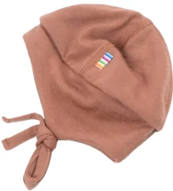 Børn Joha Babyhjelme>Babyhjelm - Uld - 2-lags - Rødbrun