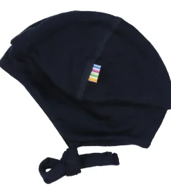 Børn Joha Babyhjelme|Babyhjelm - Uld - 2-lags - Navy