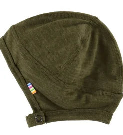 Børn Joha Babyhjelme>Babyhjelm - Uld - 2-lags - Mos Grøn