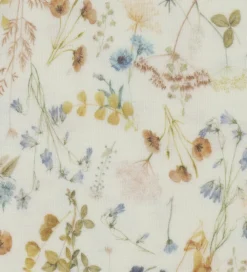 Børn Joha Babyhjelme>Babyhjelm - Uld - Off White m. Blomster